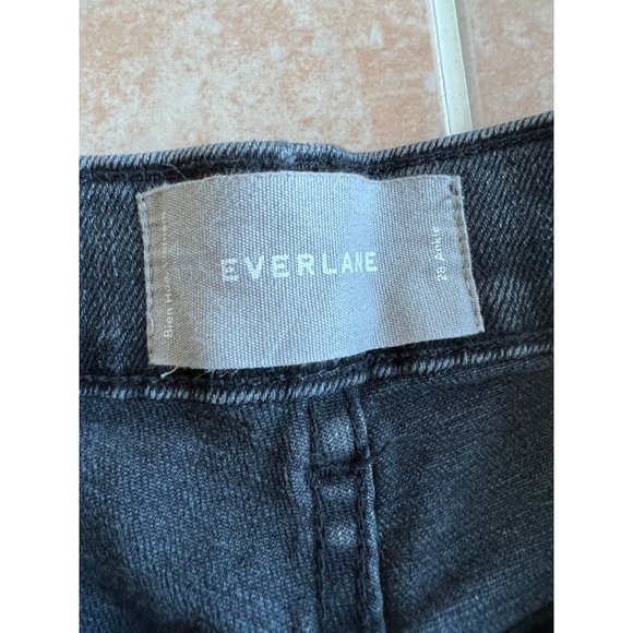 Everlane Faded Black High Waist Straight Women Size 28 Ankle - Picture 4 of 7